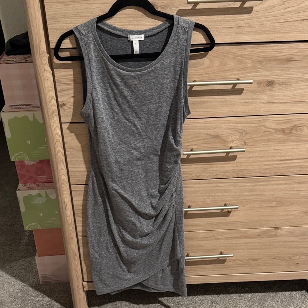 Leith Charcoal Sleeveless Mini Dress